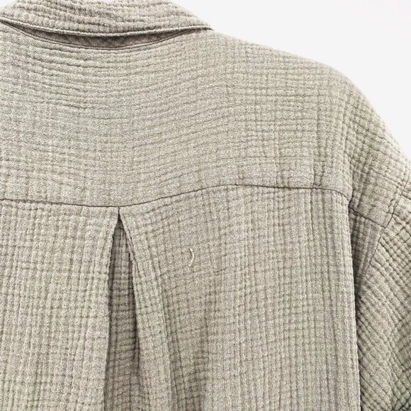 Madewell Lightspun Belted Safari Romper - Olive - Picture 8 of 10